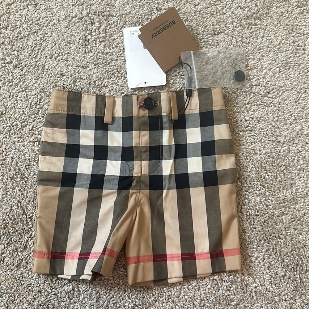 Authentic burberry toddler shorts